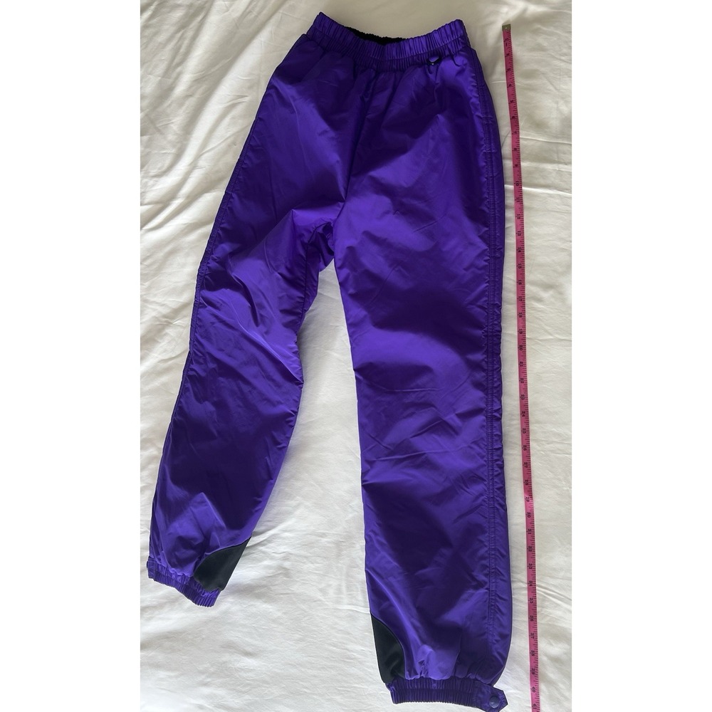 Women's Vintage Columbia 100% Nylon Ski Snow Outdoor Pants Size small Purple - Picture 14 of 15